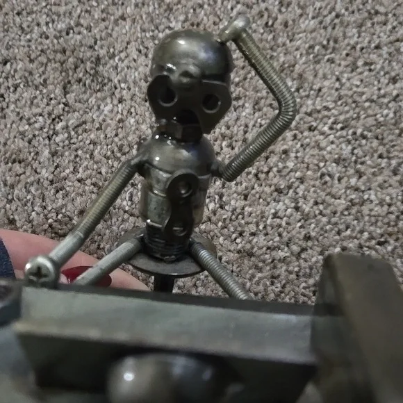 Handmade Recycled Motorcycle Parts Sculpture – Industrial Art - Picture 10 of 10